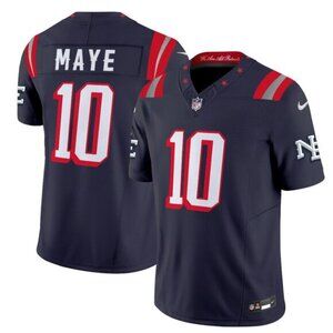 Mens Youths Drake Maye Navy Jersey Vapor Stitched